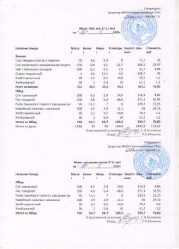 Меню на 21.05.2025 (7-11 лет)