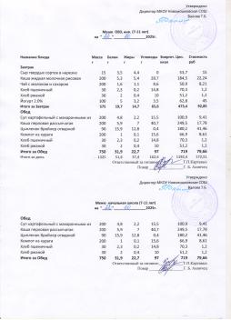 Меню на 22.10.2025 (7-11 лет)