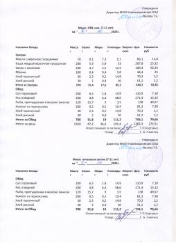 Меню на 07.10.2025 (7-11 лет)