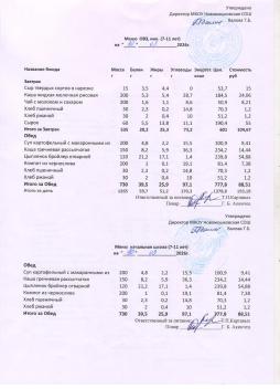 Меню на 10.03.2026 (7-11 лет)