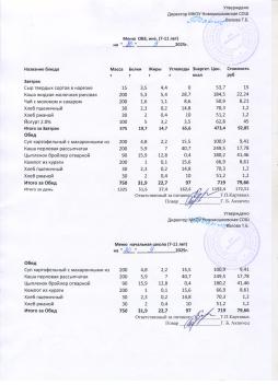 Меню на 30.09.2025 (7-11 лет)