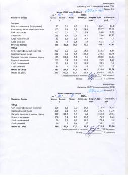 Меню на 28.11.2025 (7-11 лет)